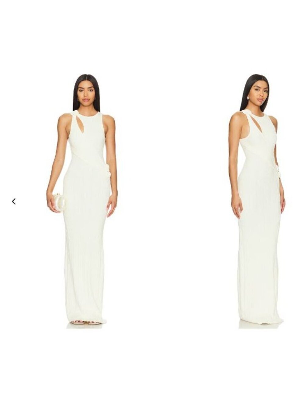Lovers and Friends Ceres Maxi Dress Cream SZ XS Luxury Formal Prom Knit dress